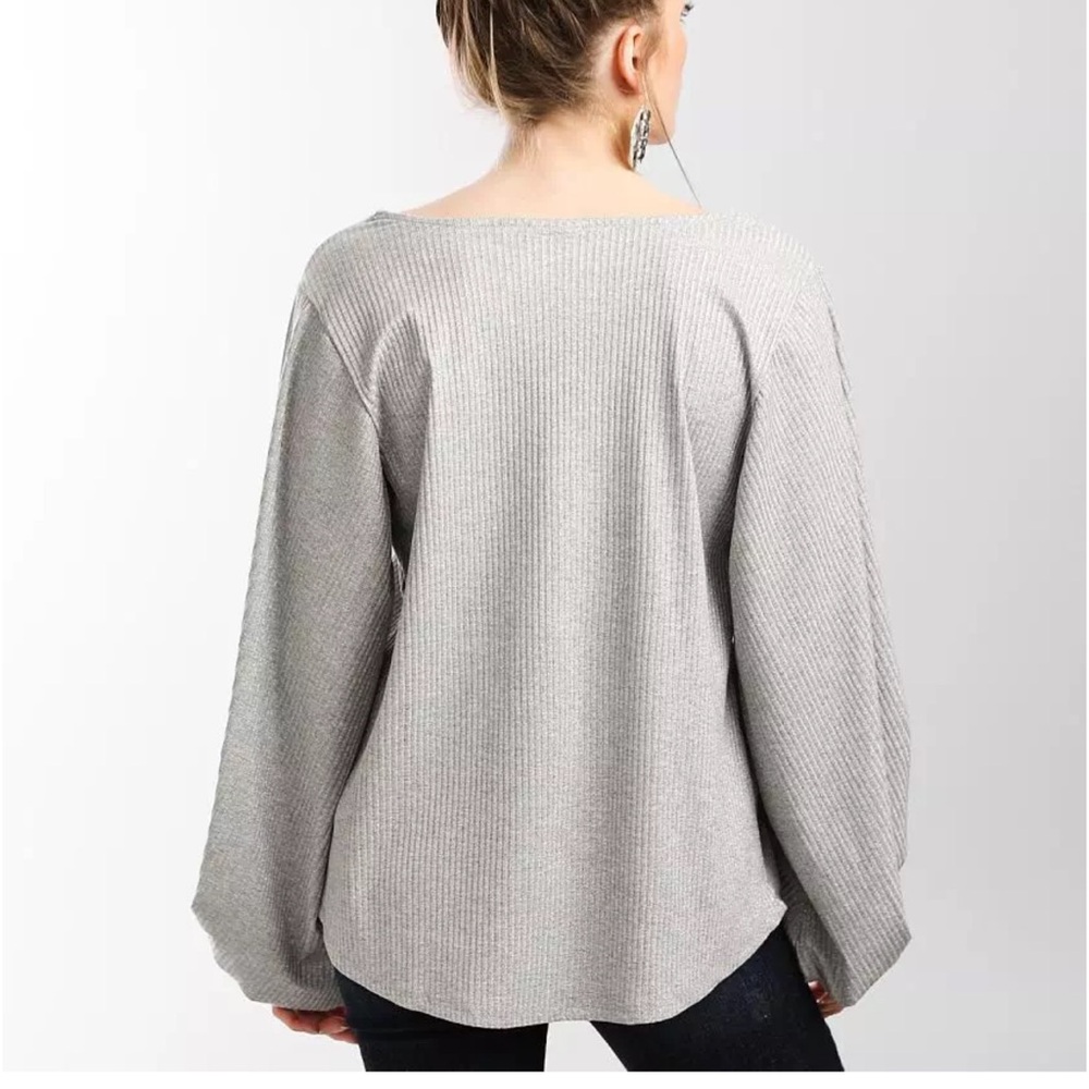Daytrip Lurex Ribbed Top - Picture 7 of 7